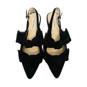 Antonio Melani women’s size 9 double bow black flats